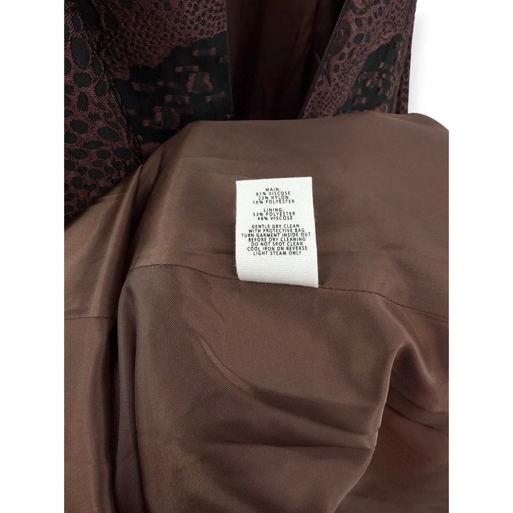 NWT CLEA Theron Midi Dress in Arabica Jacquard $775 - Size XS